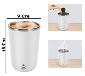 Vaso Mug Mezclador Magnetico Recargable